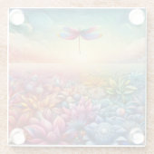 トンボの踊り ガラスコースター (裏面)