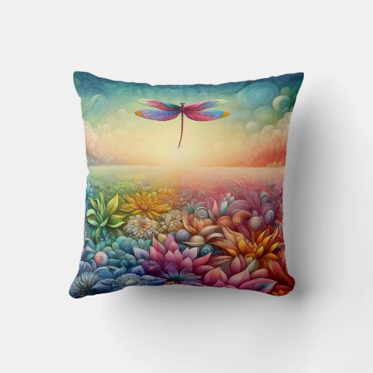 トンボの踊り クッション (裏面)