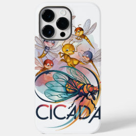 「トンボの踊り：セミ鮮やかダの構成」? Case-Mate iPhone 14 PRO MAXケース