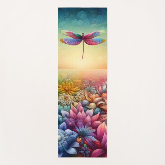 トンボの踊り ヨガマット (正面)