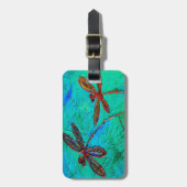 トンボの踊り ラゲッジタグ (正面縦)