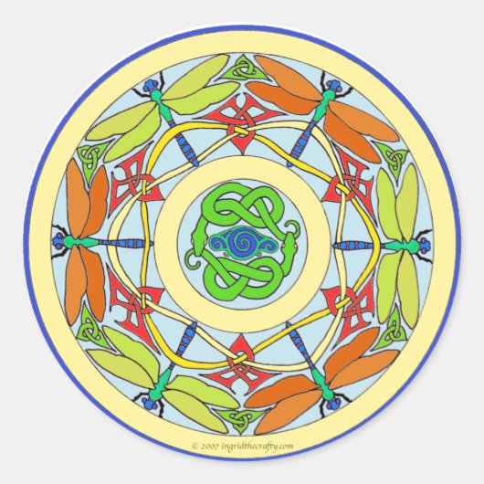 トンボの輪 ラウンドシール (正面)