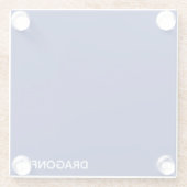 トンボの青い色名 ガラスコースター (裏面)