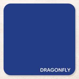 トンボの青い色名 スクエアペーパーコースター
