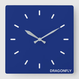 トンボの青い色名 スクエア壁時計