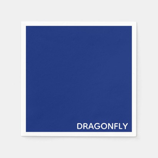 トンボの青い色名 スタンダードカクテルナプキン (正面)