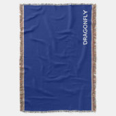 トンボの青い色名 スローブランケット (正面縦)