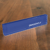 トンボの青い色名 デスクネームプレート (側面)