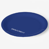 トンボの青い色名 ペーパープレート (アングル)