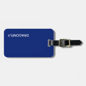 トンボの青い色名 ラゲッジタグ (正面横)