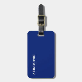 トンボの青い色名 ラゲッジタグ