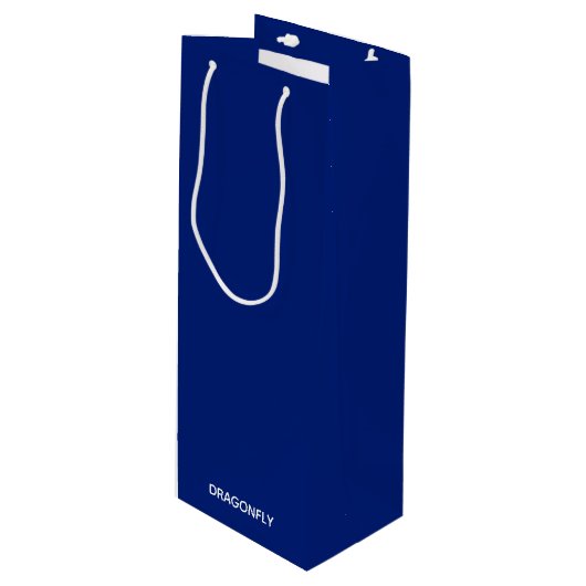 トンボの青い色名 ワインギフトバッグ (正面アングル)