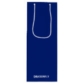 トンボの青い色名 ワインギフトバッグ (正面)