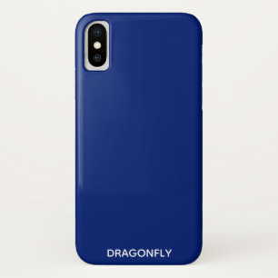 トンボの青い色名 iPhone X ケース