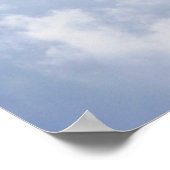 トンボの青空の柔らかい雲の自然のプリント ポスター (角)