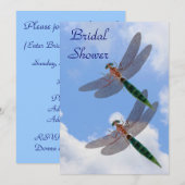 トンボの青空 ブライダルシャワー 招待状 (正面/裏面)