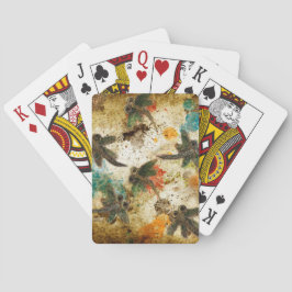 トンボの飛び散素朴り トランプ