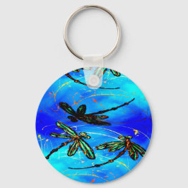 トンボの飛ぶ青 キーホルダー
