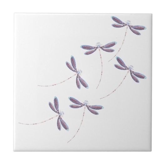 トンボの飛行 タイル (正面)