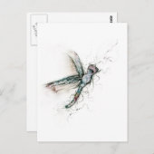 トンボの飛行 ポストカード (正面/裏面)