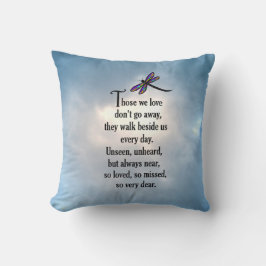 トンボの"そう愛された"詩 クッション