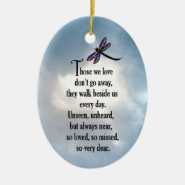 トンボの"そう愛された"詩 セラミックオーナメント