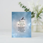 トンボの「愛された」詩 ポストカード (スタンド正面)