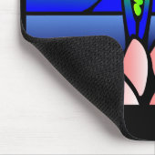 トンボのTiffanyのスタイルのマウスパッド マウスパッド (コーナー)