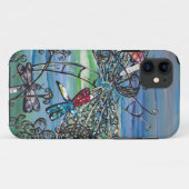 トンボは2 iPhoneの場合を宝石で飾ります Case-Mate iPhoneケース (裏面(横))