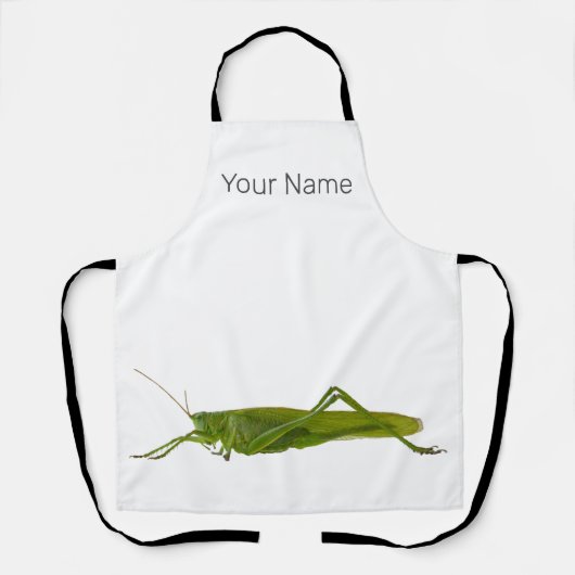 トンボまたはイナゴ レトロ昆虫 動物 ギフト エプロン (正面)
