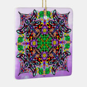 トンボをテーマにしたマンダラカラフルゼン セラミックオーナメント (右)