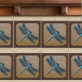 トンボを使った陶芸瓦 タイル