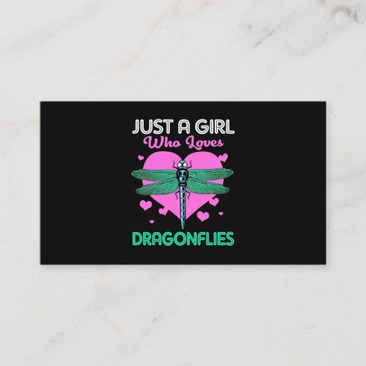 トンボを愛する女の子 名刺 (正面)