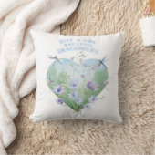 トンボを愛する少女 クッション (ブランケット)