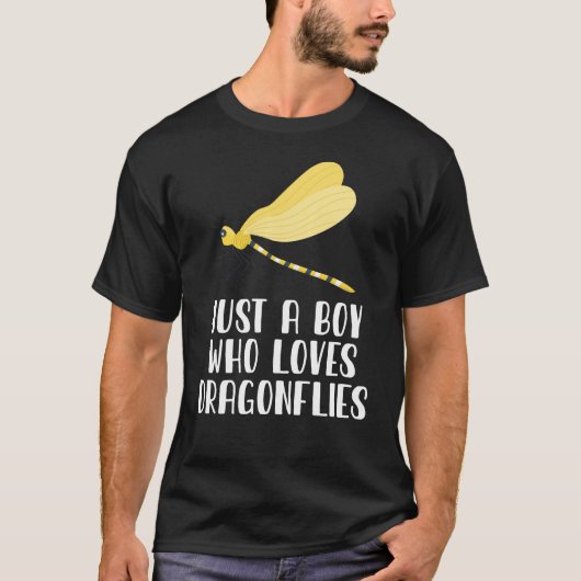 トンボを愛する少年 Tシャツ (正面)