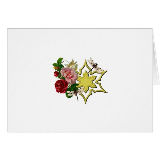 トンボを持つバラ (正面横)