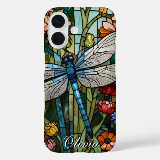 トンボアートボヘミアン花柄植物画 Case-Mate iPhoneケース (裏面)
