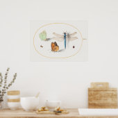 トンボイラストレーションポスター ポスター (キッチン)