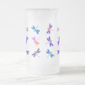 トンボカラフルイすり付きマグカップ フロストグラスビールジョッキ (中央)