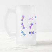 トンボカラフルイすり付きマグカップ フロストグラスビールジョッキ (左)