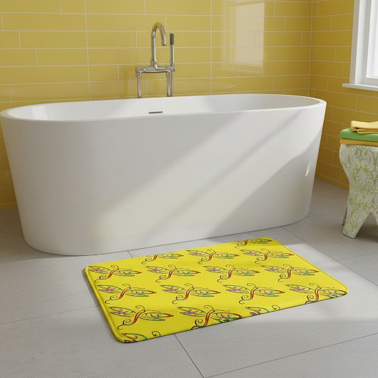 トンボカラフルイ浴マット バスマット