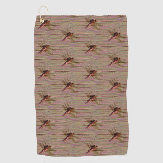 トンボカラフルイ ゴルフタオル (正面)