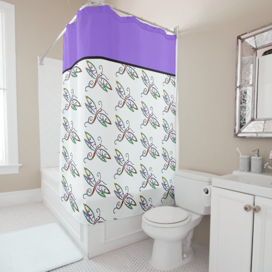 トンボカラフルウバエ シャワーカーテン (インサイチュ)