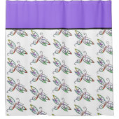 トンボカラフルウバエ シャワーカーテン (正面)