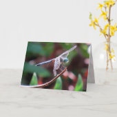 トンボグリーティングカード カード (黄色い花)