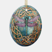 トンボケルト結び目模様 セラミックオーナメント (右)