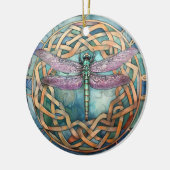 トンボケルト結び目模様 セラミックオーナメント (左)