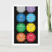 トンボチャクラ白文字デザイン カード (裏面)