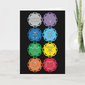 トンボチャクラ白文字デザイン カード (正面)