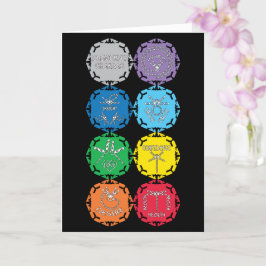 トンボチャクラ白文字デザイン カード